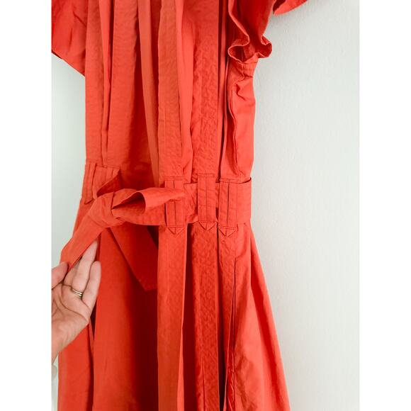 Ulla Johnson | Mae Mini Dress in Coral | Sz 2 - Picture 7 of 12